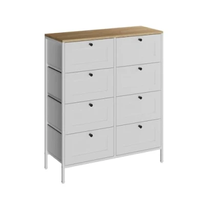 Afbeelding van Vicco Belaro Kledingkast 80 x 95 cm met 8 laden Wit