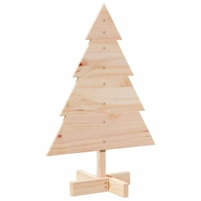 Afbeelding van vidaXL Kerstdecoratie kerstboom 70 cm massief hout