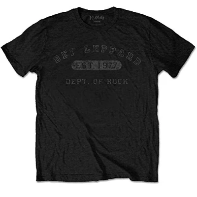 Afbeelding van Def Leppard Collegiate Logo Dames T shirt M Zwart