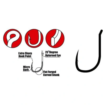 Afbeelding van Gamakatsu G Carp Wide Gape Super Hooks #4 Vishaak