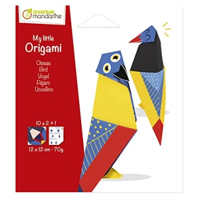Afbeelding van AVENUE MANDARINE Een tas van My Little origami starterset voor 20 vellen 12 x cm, 70 g met vouwsjabloon OR516C, vogel