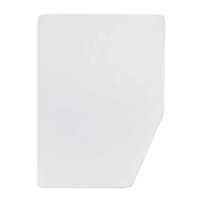 Afbeelding van Walra Travel Hoeslaken Jersey Stretch Frans bed Rechts 130/160x180/210 Wit cm