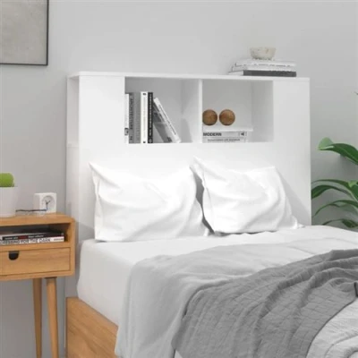 Afbeelding van vidaXL Hoofdbordkast 100x18,5x104,5 cm hoogglans wit
