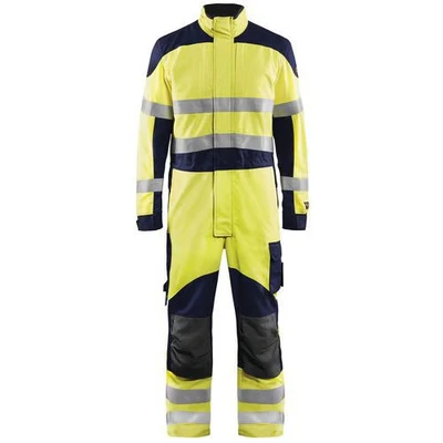 Image de Combinaison multinormes inhérent jaune fluorescent/marine