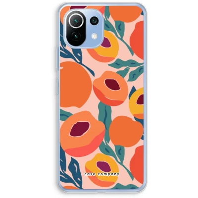 Afbeelding van Case Company® hoesje geschikt voor Xiaomi Mi 11 Lite Perzik Soft Cover Telefoonhoesje Bescherming aan alle Kanten en Schermrand