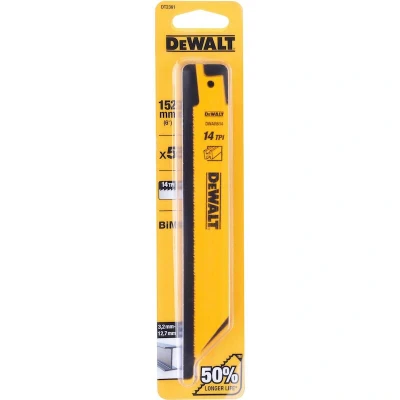 Afbeelding van DeWalt Accessoires Reciprozaagblad BiM 152x1,8mm ferro en non metaal 3 8mm DT2361 QZ