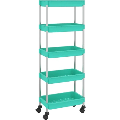 Afbeelding van vidaXL Keukentrolley Turquoise