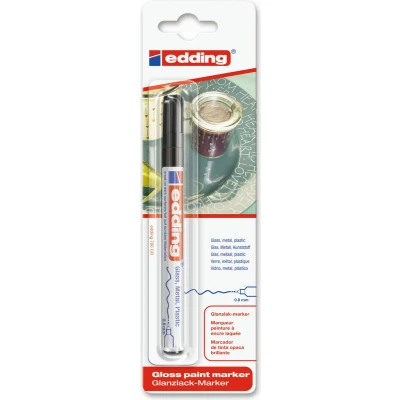 Afbeelding van Edding 780 paint marker 4 1 1001 Lakmarker Zwart 0.8 mm