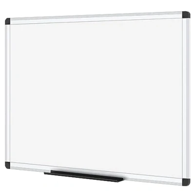 Afbeelding van VIZ PRO Magnetisch whiteboard met droge schrijfrand, zilverkleurig aluminium frame, 90 x 60 cm