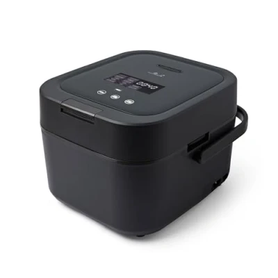 Afbeelding van Yum Asia Hotaru rijstkoker inductie (IH) met keramische schaal (3 kopjes, 0,54 liter), 7 rijstfuncties, 5 multifunctioneel, led display (leigrijs)