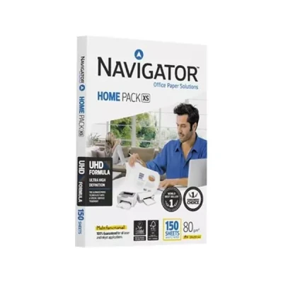 Afbeelding van Navigator Home Pack Xs Printpapier Ft A4,80 G, Pak Van 150 Vel Wit A4