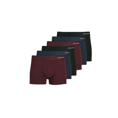 Afbeelding van Jack &amp; Jones 6ER PACK Jacbasic Retro Boxerbriefs, Heren, Maat: XL, Port royale