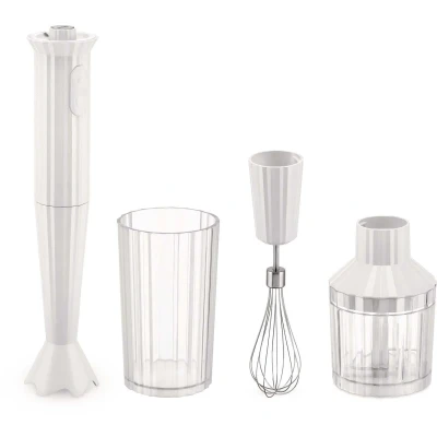 Afbeelding van Alessi Plissé Staafmixer MDL10SW Wit