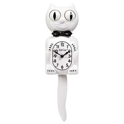 Afbeelding van Kit Cat Klock Gentlemen Limited Edition (wit), originele maat 39,4 cm