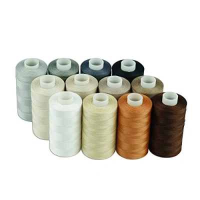 Afbeelding van Simthread Katoenen naaigaren voor quilten en quilten, 12 neutrale kleuren, kleuren