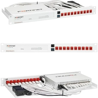 Afbeelding van Rackmount.IT Rack Mount Kit voor FortiGate netwerkschakelaar 60E / 61E wit