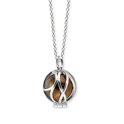 Afbeelding van Engelsrufer Damesketting Sterling zilver 925/1000 32015511, Zilver, tijgeroog