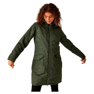 Afbeelding van Regatta Romine II Dark Khaki Black Winterjas Dames