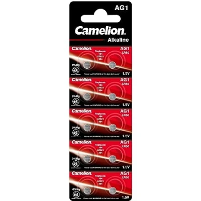 Image de Pack de 10 piles Camelion Alcaline AG1 0% Mercury/Hg