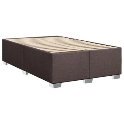 Afbeelding van vidaXL Bedframe stof donkerbruin 120x200 cm