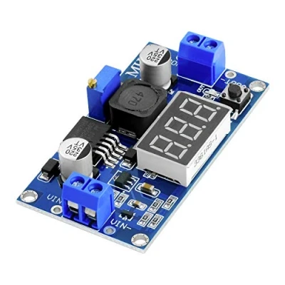 Afbeelding van AZDelivery LM2596S DC 3 Digit Voltmeter Display 3.3V 24V Step down Module, met digitale display, inclusief E Book! 1