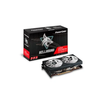 Image de Carte Graphique PowerColor HellHound Radeon RX 6600 XT 8GBD6 3DHL/OC 8Go GDDR6 2589MHz HDMI PCI Express x16 Noir