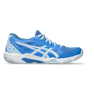 Afbeelding van Asics Gelrocket 11 Volleybalschoenen, Dames, Maat: 42, Blue coast/white Textiel/ synthetisch