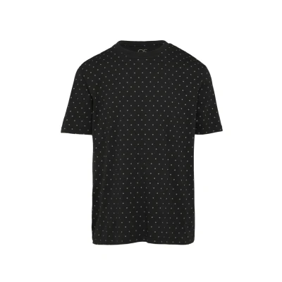 Afbeelding van QS Gewaschenes Tshirt print, Heren, Maat: Medium, Schwarz