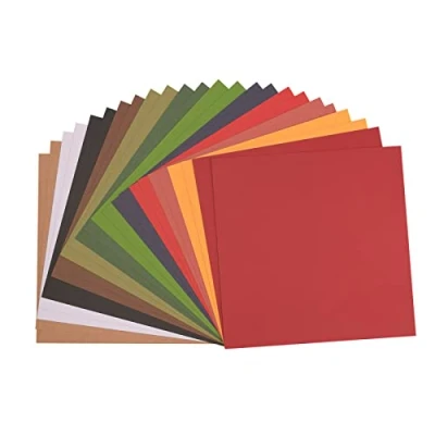 Afbeelding van Florence Karton Kerst Kleuren 305x305 Ruwe textuur 216g 24 vellen