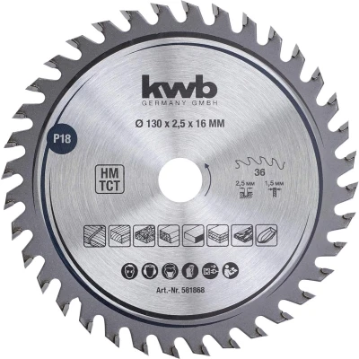 Afbeelding van kwb 581868 Cirkelzaagblad 130 x 16 mm 1 stuk(s)