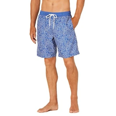 Image de Amazon Essentials Short de Bain 23cm avec Doublure en Maille, Poches, Fermeture à Cordon Homme, Multi, XL