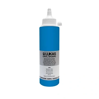 Afbeelding van Lukas Cryl Studio Acrylverf, 250 ml, fluorescerend, blauw
