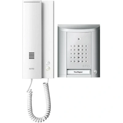 Afbeelding van Ritto by Schneider Entravox Complete set voor Deurintercom Kabelgebonden Eengezinswoning Zilver