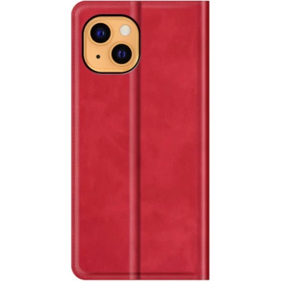 Afbeelding van Casecentive Magnetische Leren Wallet iPhone 14 Plus rood