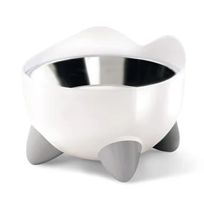 Afbeelding van CA Pixi Elevated Feeding Dish, 2st 200ml 10x13,5cm wit