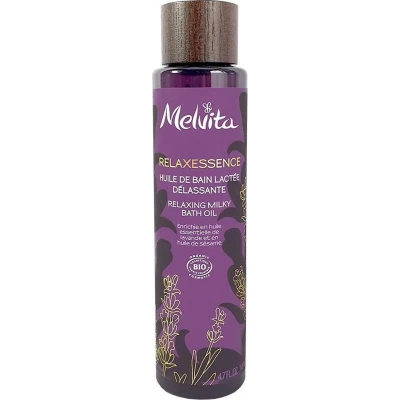 Afbeelding van Melvita, Zouten + bubbelbaden, Relax Melk Badolie (140 ml, Badoliën)