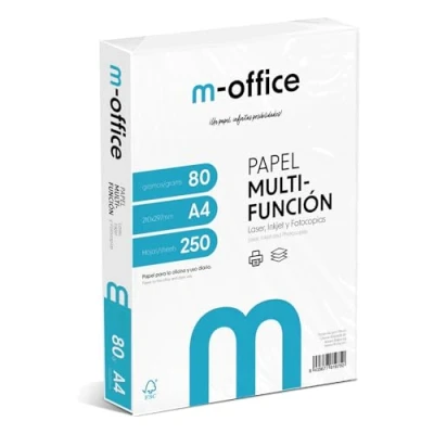 Afbeelding van M Office 250 vellen multifunctioneel papier voor inkjet en laserprinters, DIN A4, 210 x 297 mm
