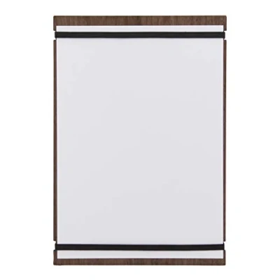 Afbeelding van Walnut Menuhouder 32x22xh,5cmwooden Panel Elastic Bands