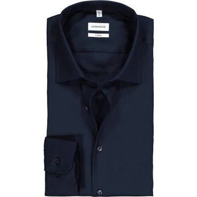 Afbeelding van Seidensticker Extra SLIM FIT Zakelijk overhemd, Heren, Maat: 44, Blue