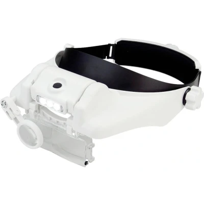 Afbeelding van Donau Elektronik KBLP60 Premium Hoofdbandloep Met LED verlichting Vergrotingsfactor: 1.5 x, 2 3.5 8 9.5 11.5 x Wit