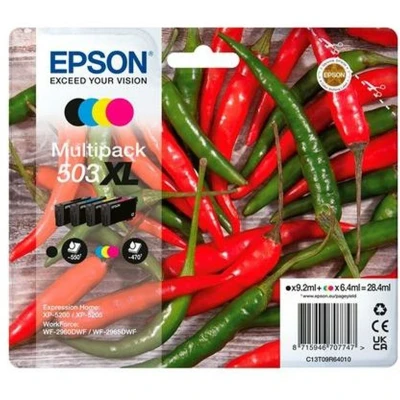 Afbeelding van Epson C13T09R64020 (503XL) Inktcartridge 4 kleuren Voordeelbundel Hoge capaciteit
