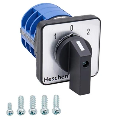 Afbeelding van Heschen LW28 32/D303.3 Universele roterende nokkenschakelaar 660 V/32 A 3 posities, fasen 12 CE klemmen