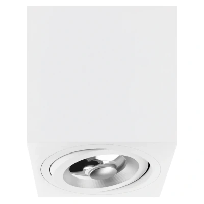 Afbeelding van Yphix Palermo Opbouwspot Vierkant 1 Lichtpunt Kantelbaar 160x160mm Wit LEDdirect.nl