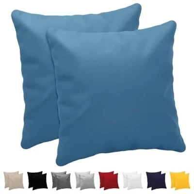 Afbeelding van Dreamzie Kussensloop, 30 x cm, (2 stuks), 100% katoen, jersey, 150 g/m², antraciet, kussensloop duurzaam, hypoallergeen