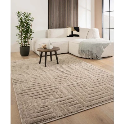 Afbeelding van Scandinavisch Vloerkleed Arc Shade Beige 80x150 Cm