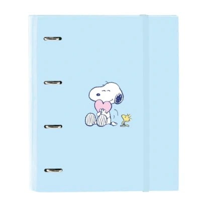 Afbeelding van Ringmap Snoopy Love Blauw 27 x 32 3.5 cm