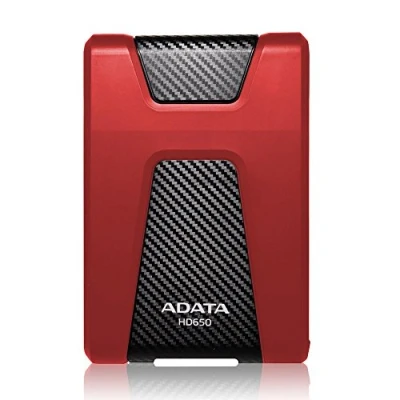 Afbeelding van ADATA DashDrive Durable HD650 Externe Harde Schijf 1 TB Rood
