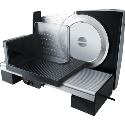 Afbeelding van Steba AS200 Snijmachine Solinger RVS 2 in 1 mes geschikt voor ham en kaas met Ø 170 mm 110 Watt Inox/Zwart