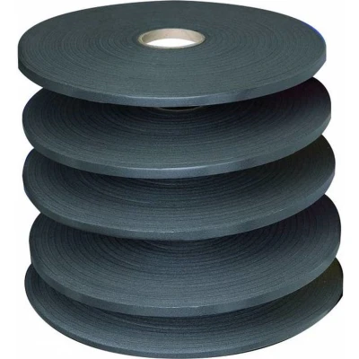 Afbeelding van Bostik pe fk band 9 x 3 mm 100 meter, antraciet, rol