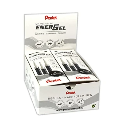 Afbeelding van Gelschrijvervulling Pentel LR7 Energel 0.4mm zwart set à 3 stuks
